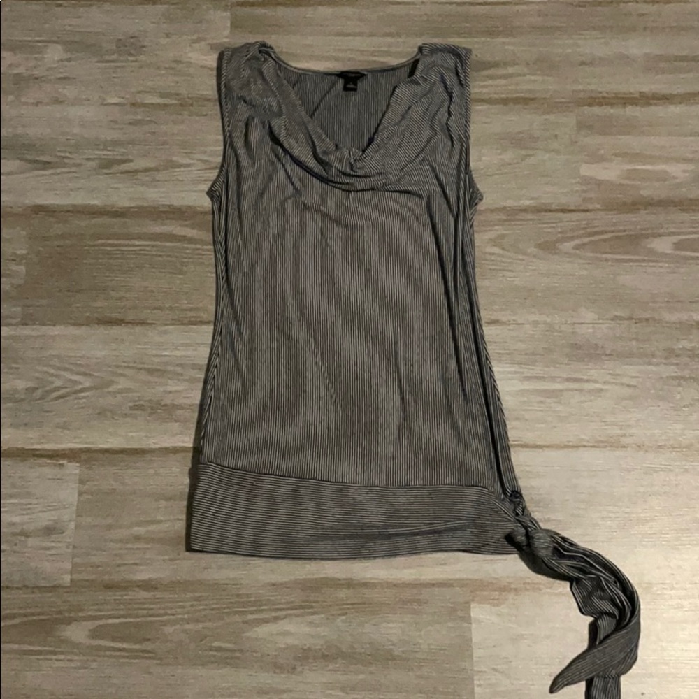 Navy and white Ann Taylor tank top